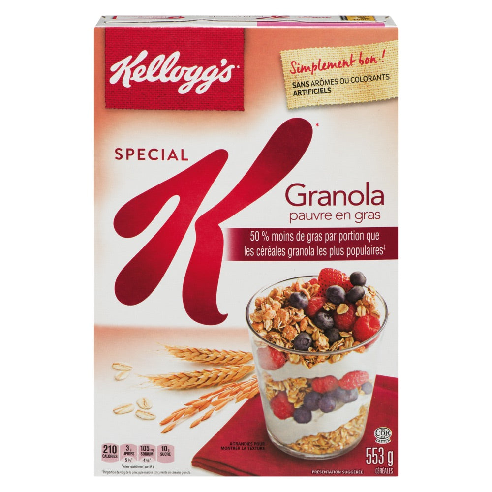 Céréales protéinées de Kellogg's et noix, granola et graines - Andalubox