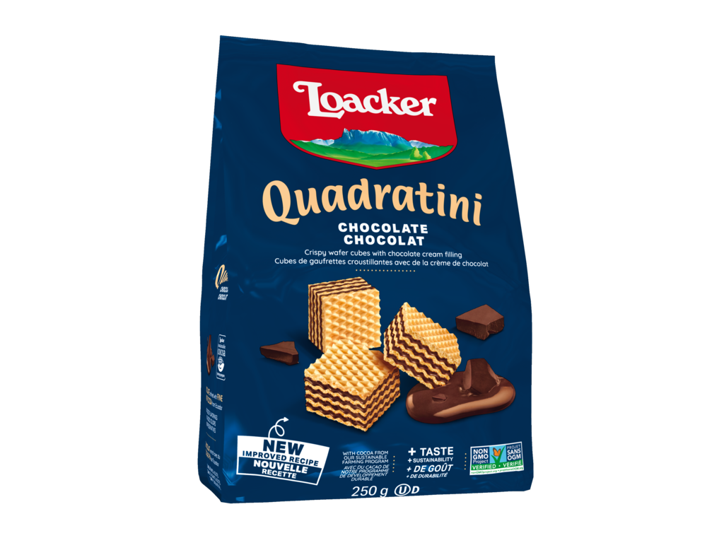 Loacker Quadratini Gaufrette Chocolat 250 g
