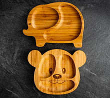 Charger l'image dans la galerie, Assiette en bambou avec base à succion