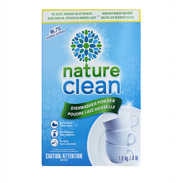 Poudre à 96.7% naturelle pour lave-vaiselle - Nature Clean