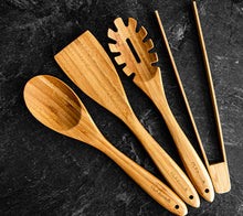 Charger l'image dans la galerie, Ensemble d’ustensiles de cuisson en bambou