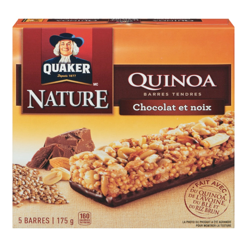 Barres tendres quinoa chocolat et noix - Quaker