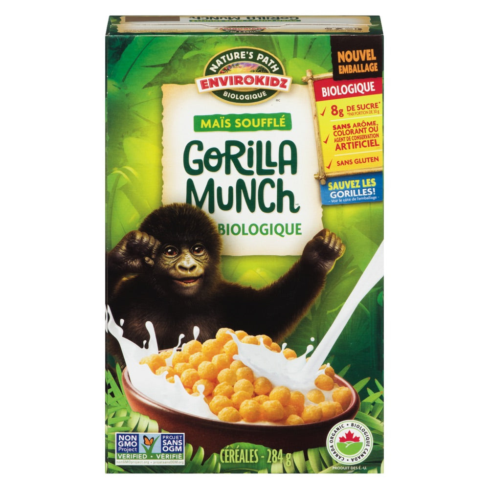 Céréales Gorilla munch sans gluten - Nature's Path Envirokidz