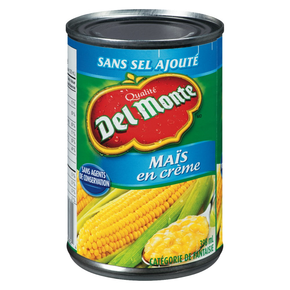 Maïs en crème sans sel - Del Monte