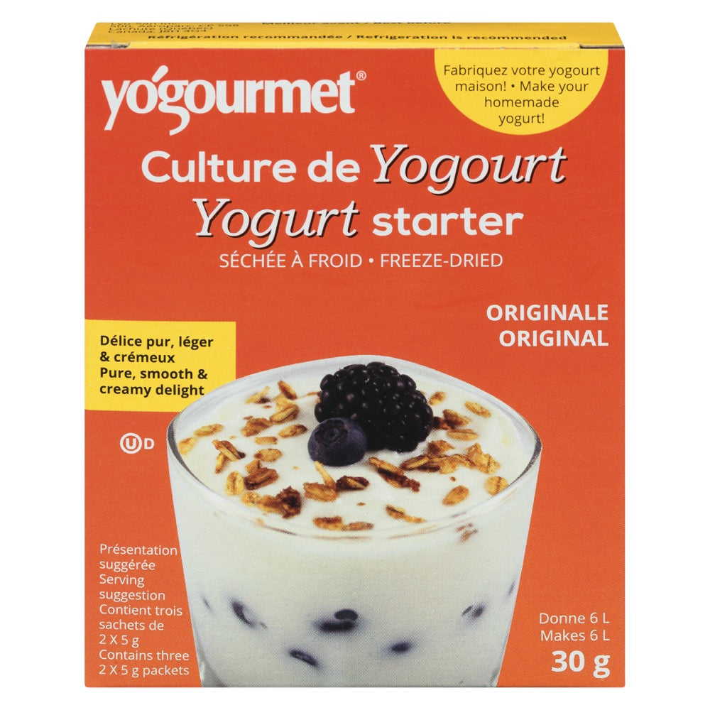 Culture de yogourt séchée à froid originale - yo’gourmet