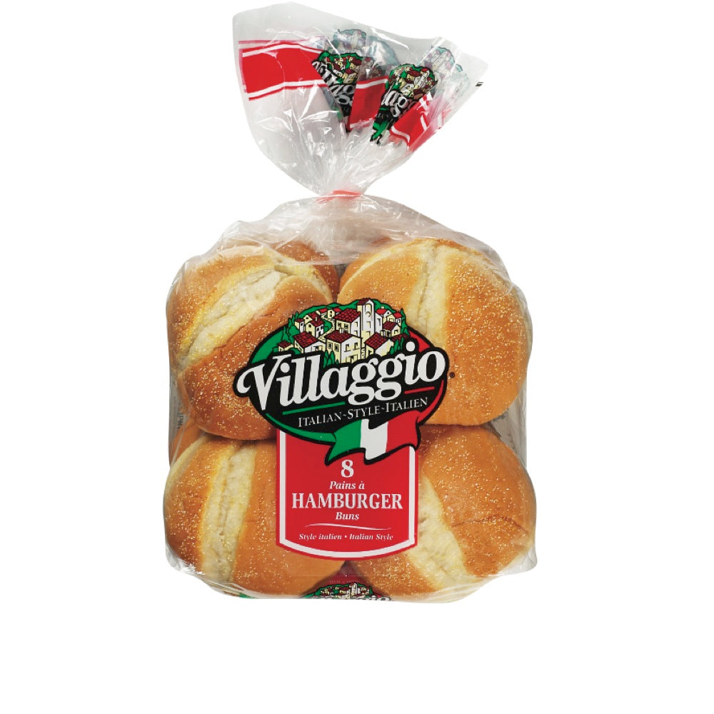 8 pains à hamburger aux graines de sésame - Villaggio