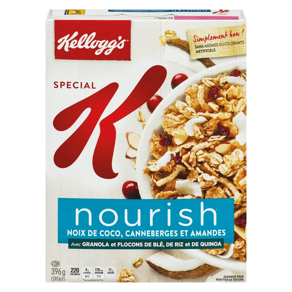 Céréales noix de coco canneberge et amandes - Kellogg's Special K Nourish