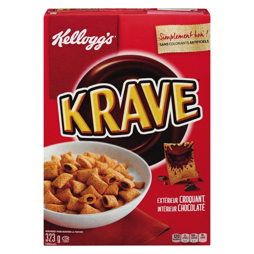 Céréales Krave à la saveur de chocolat - Kellogg's Krave