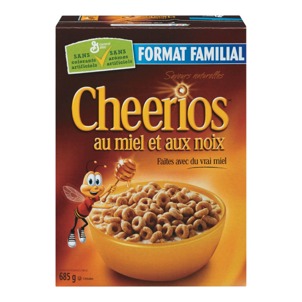 Céréales au miel et aux noix cheerios (divers formats) - General Mills