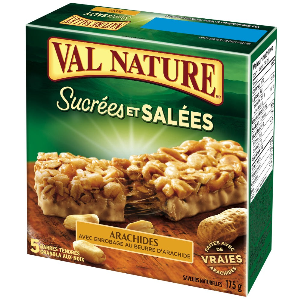 Barres tendres granola aux noix arachides - Val Nature