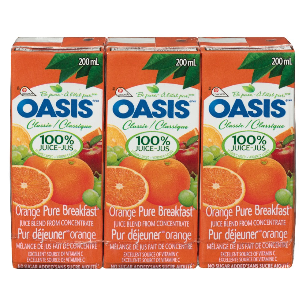 Jus de fruits Classique Orange pur déjeuner - Oasis