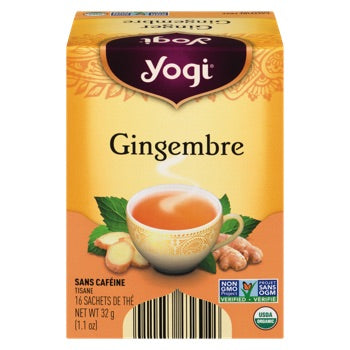 Thé au gingembre sans caféine - Yogi