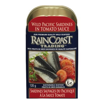 Sardines sauvages du pacifique à la sauce tomate - Raincoast trading