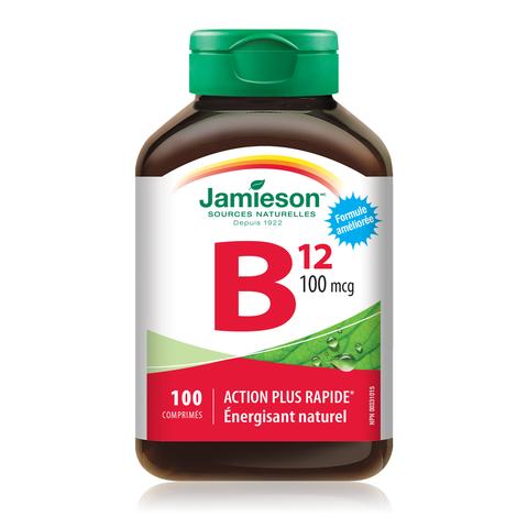 Vitamine B12 100 mcg (Méthilcobalamine) - Jamieson