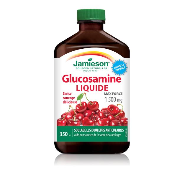 Glucosamine liquide 1500 mg - cerise sauvage - Jamieson
