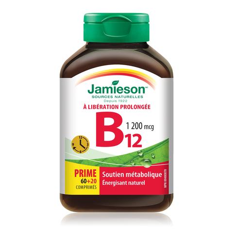 Vitamine B12 1200 mcg à libération prolongée - Jamieson