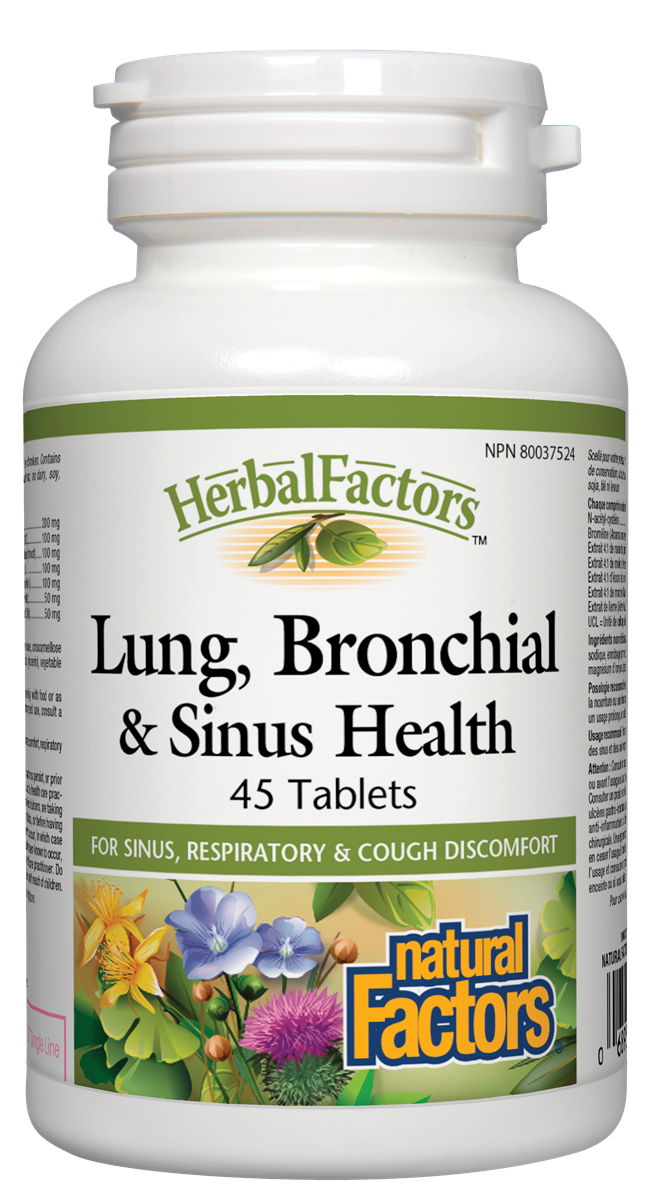 Natural factors - Poumons, bronches et sinus sains - Natural Factors