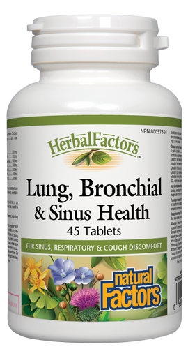 Natural factors - Poumons, bronches et sinus sains - Natural Factors