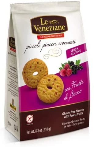 Le Veneziane Piccoli Piaceri Croccanti biscuits Avec Baies Sauvages Sans Gluten