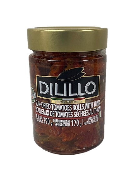 Rouleaux de tomates séchées au soleil au thon Dilillo