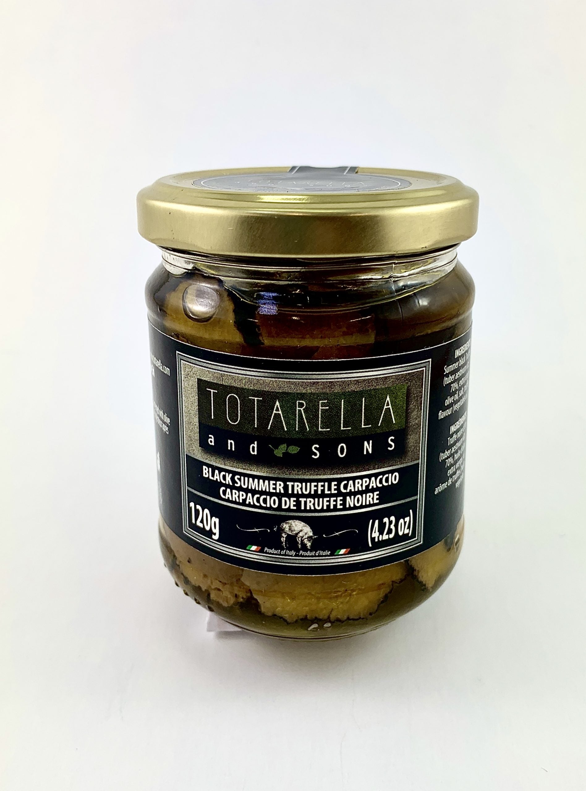 Carpaccio de truffes noires d'été Totarella And Sons