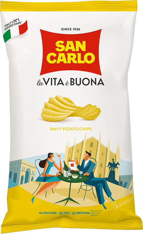 Chips ondulées et croustillantes San Carlo
