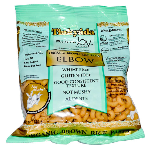 Pâtes de riz brun biologique sans gluten (coudes) - Tinkyada