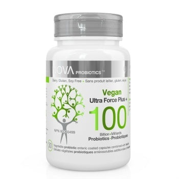 Probiotique vegan Ultra Force plus, 100 milliards - Nova probiotics