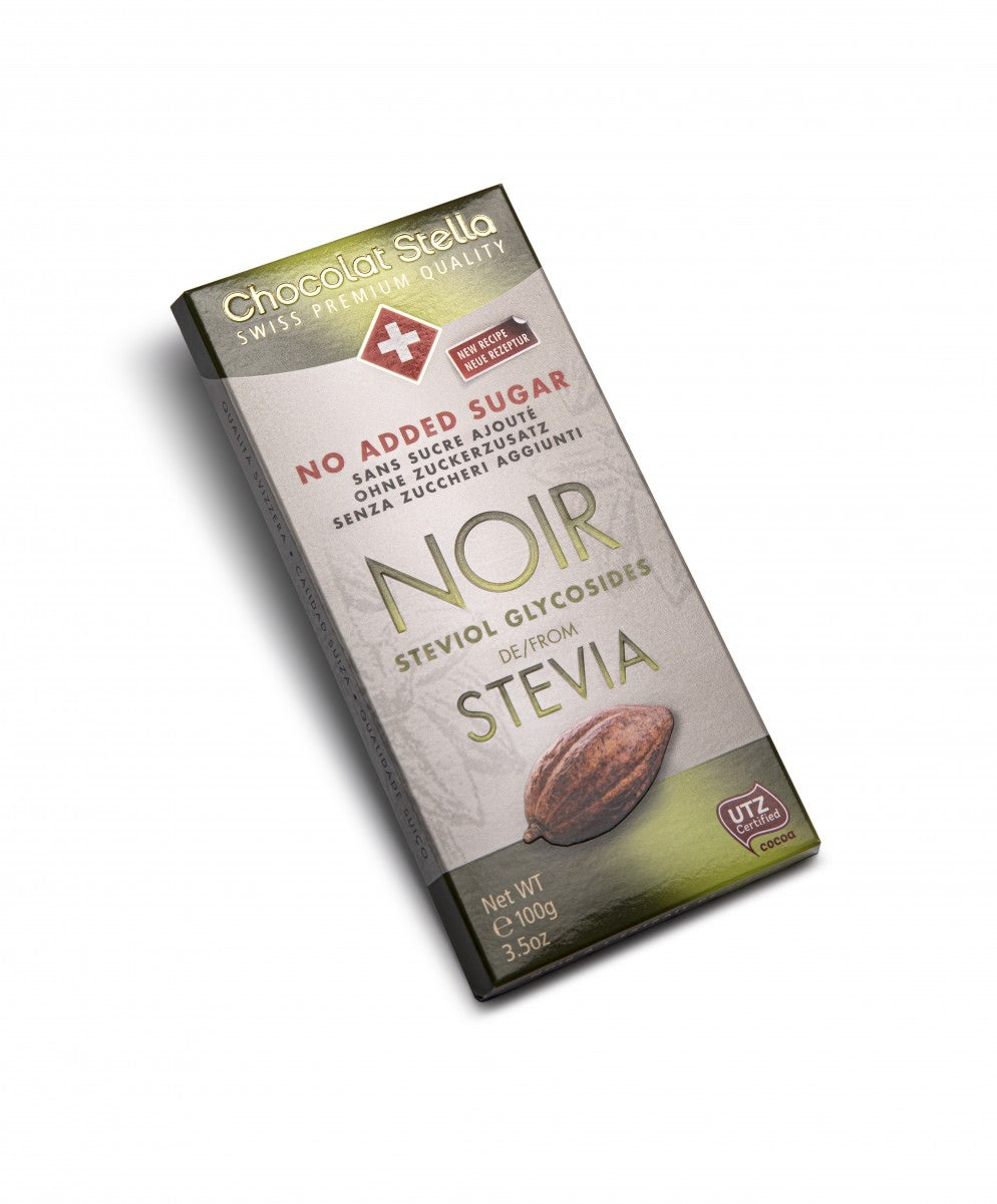 Tablette de chocolat noir bio de Stevia - Chocolat Stella