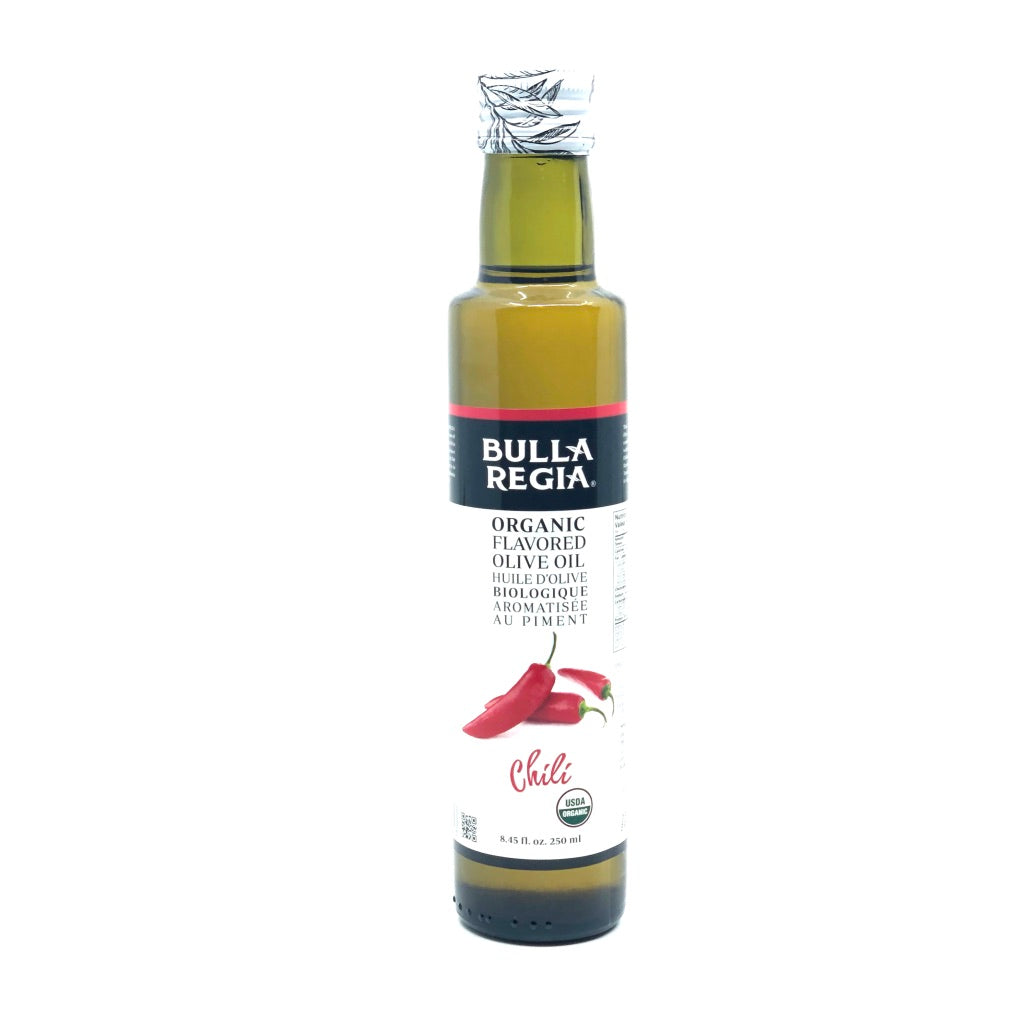 Huile d'olive biologique aromatisée au chili - Bulla Regia