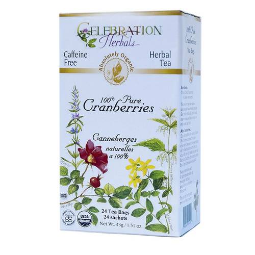 Thé bio à la canneberges sans cafféine - Celebration Herbals