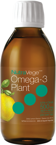 Omega 3 plant 500 mg - saveur citron - NutraVege