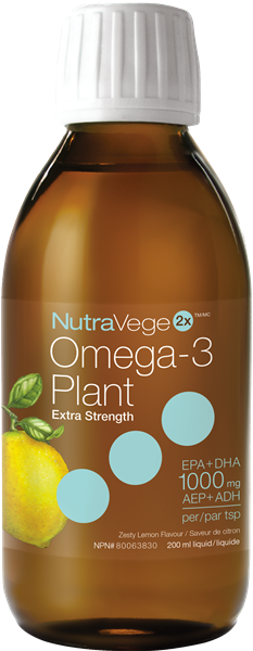 Omega 3 plant extra fort 500 mg - saveur citron - NutraVege