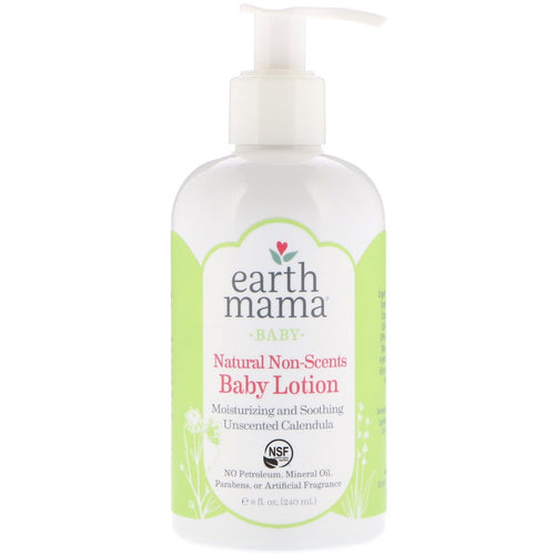 Earth Mama, lotion pour bébé hydratante non parfumée - Earth Mama