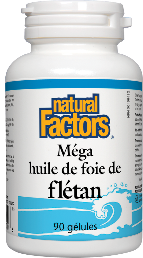Méga huile de foie de flétan - Natural Factors