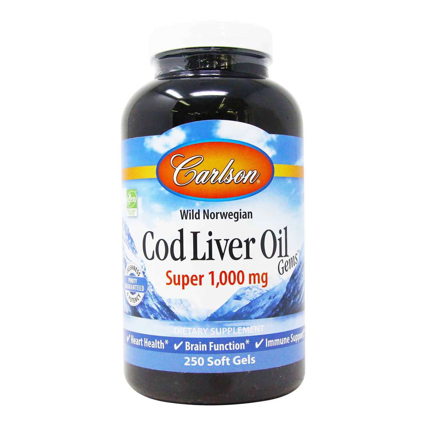 Huile de foie de morue de Norvège em gélules - Carlson