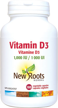 Vitamine D3 1000 UI - New Roots Herbal