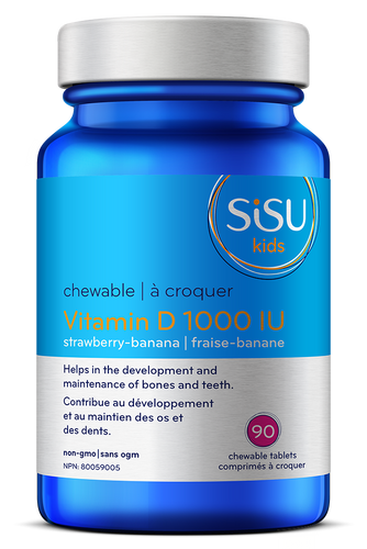Vitamine D 1000 IU - saveur fraise-banane (pour enfants) - SiSU