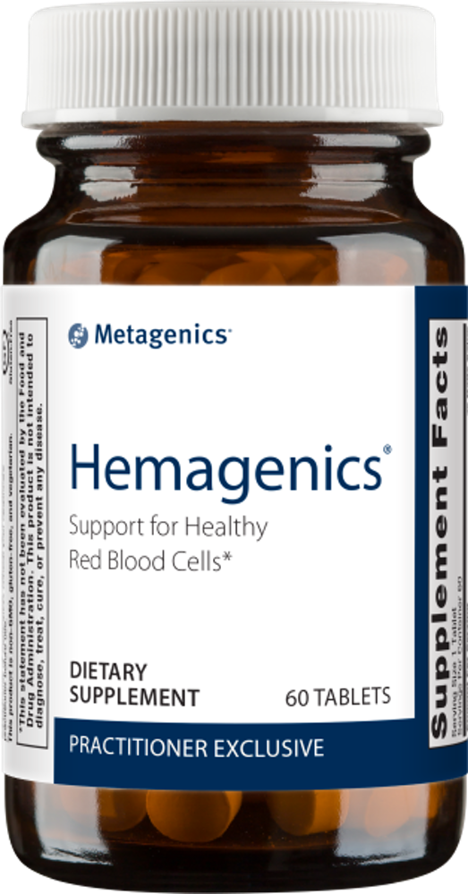 Hemagenics support pour les globules rouges sains - Metagenics