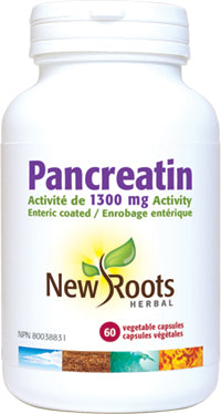 Pancréatine, enrobage entérique - New Roots Herbal