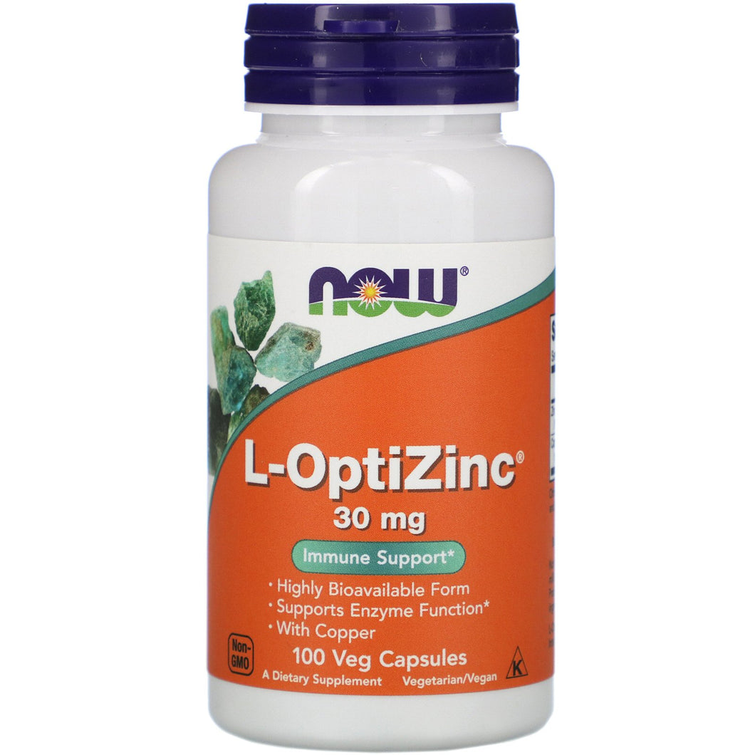 L-OptiZinc 30 mg - Now Foods