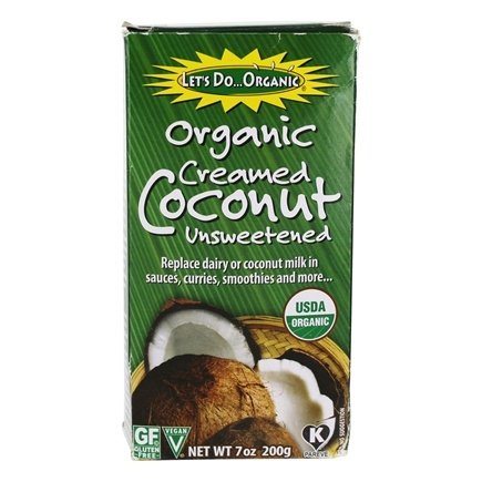 Crème de noix de coco biologique non sucré - Let’s do organic