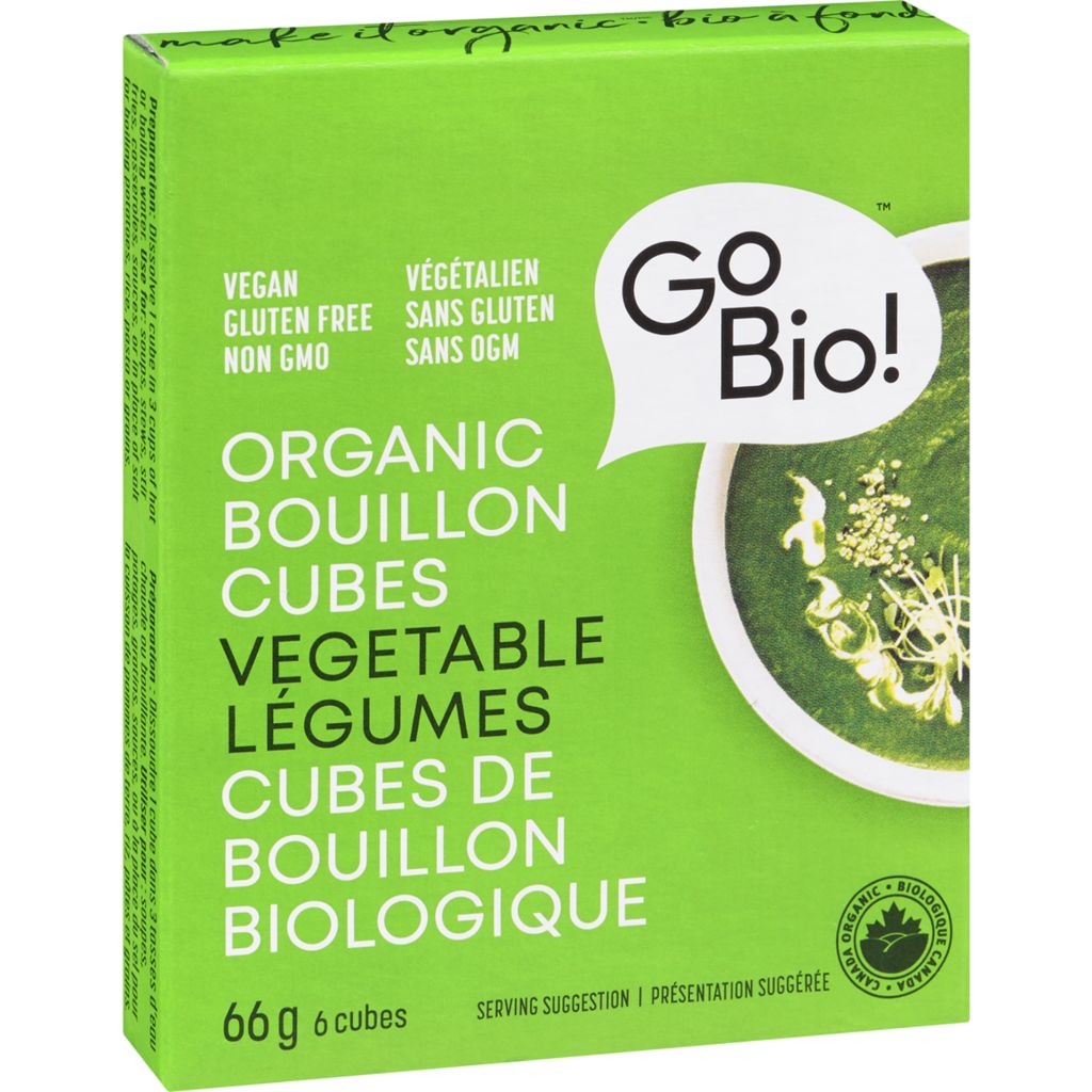 Cube de bouillon bio de légumes - Go Bio