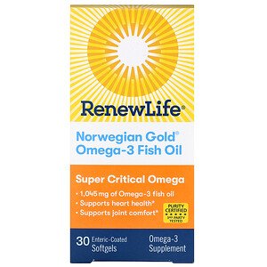 Oméga supercritiques Huile de poisson or norvégien - RenewLife