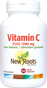 Vitamine C plus 1000 mg, libération graduelle - New Roots Herbal