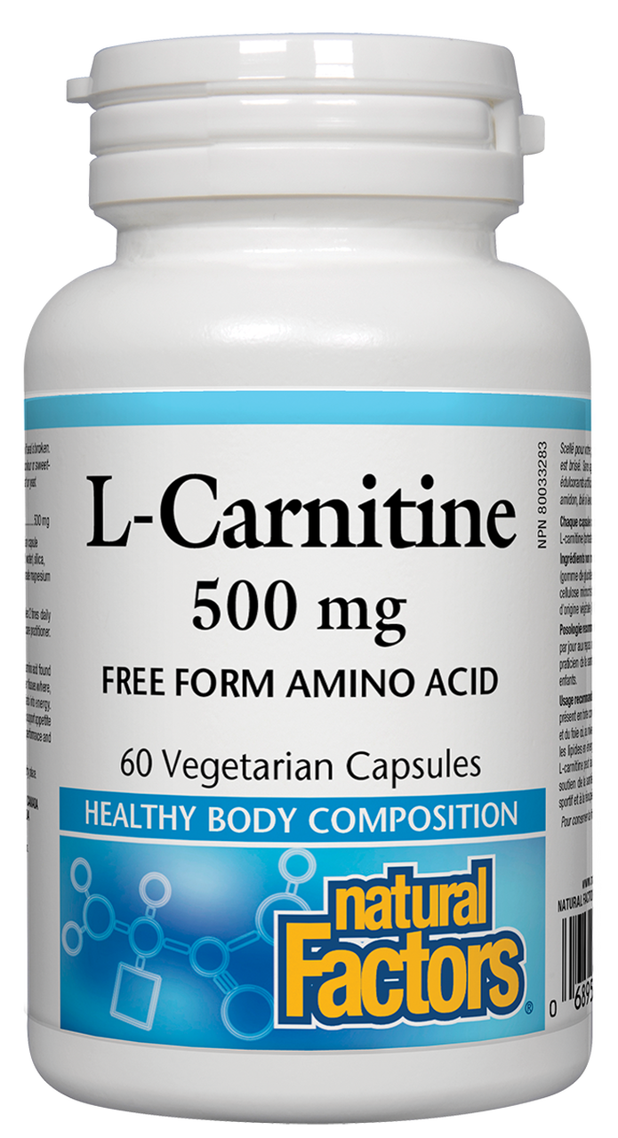 L-Carnitine 500 mg - Natural Factors
