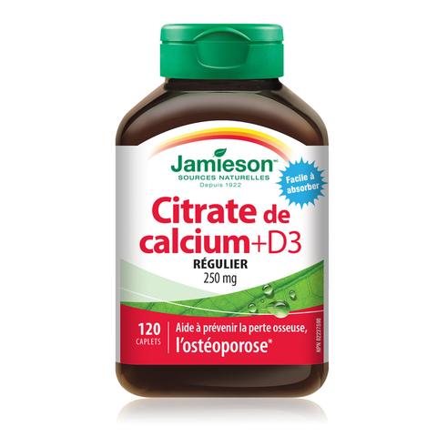 Citrate de Calcium + Vitamine D3 250 mg - Jamieson