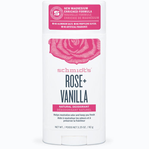 Deodorant naturel, parfum rose et vanille 