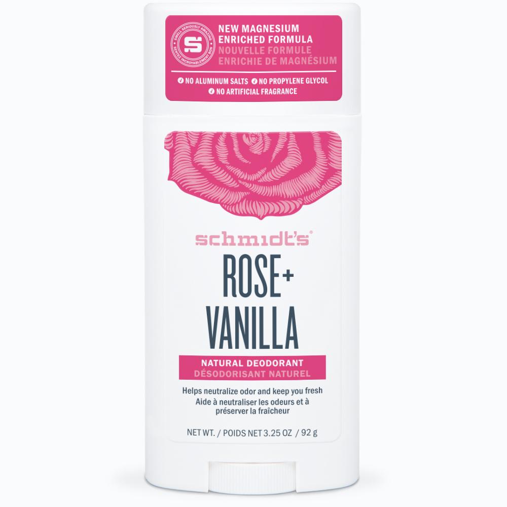 Deodorant naturel, parfum rose et vanille 