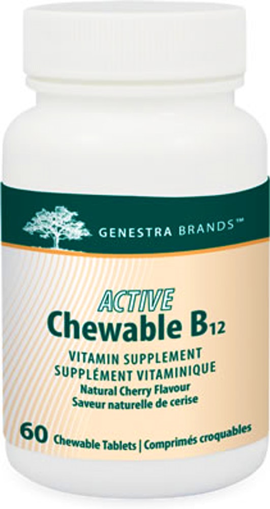 Vitamine B12 à macher saveur cerise - Genestra Brands